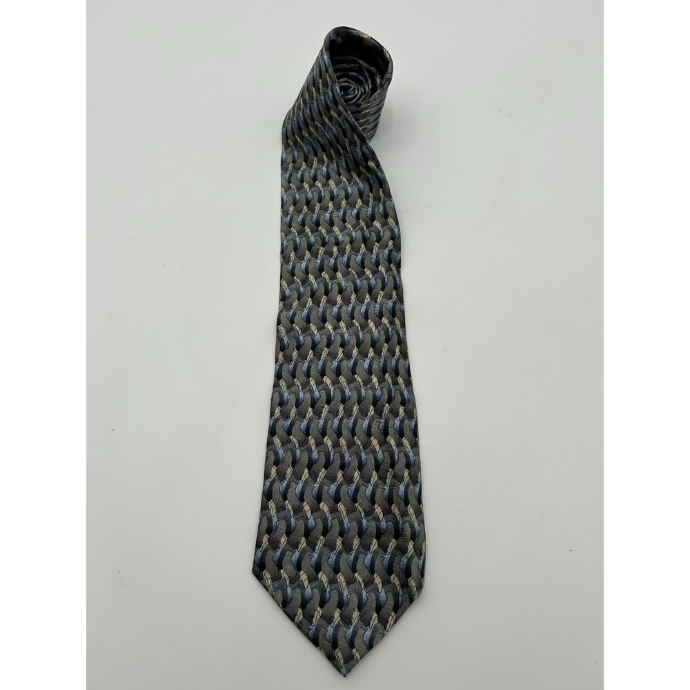 Jerry Garcia Silk Tie 4"X60"‎ Virtual Reality Collection 14 Blue Grey White